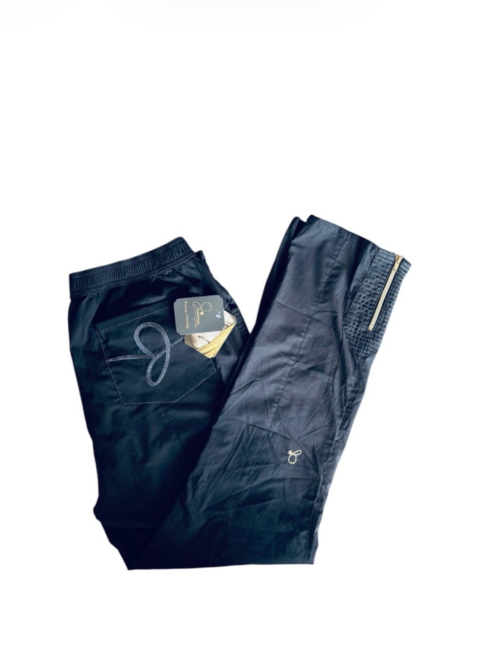 Jaanuu Runway 2 Remedy NWT Black Cargo Scrub Pants Women’s L Medical Uniform